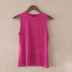 J. Crew Pink Tank Top Stretch Modal Sz Small